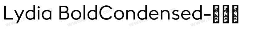 Lydia BoldCondensed字体转换